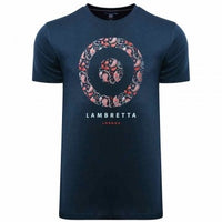 Lambretta Paisley Target Tee - Navy