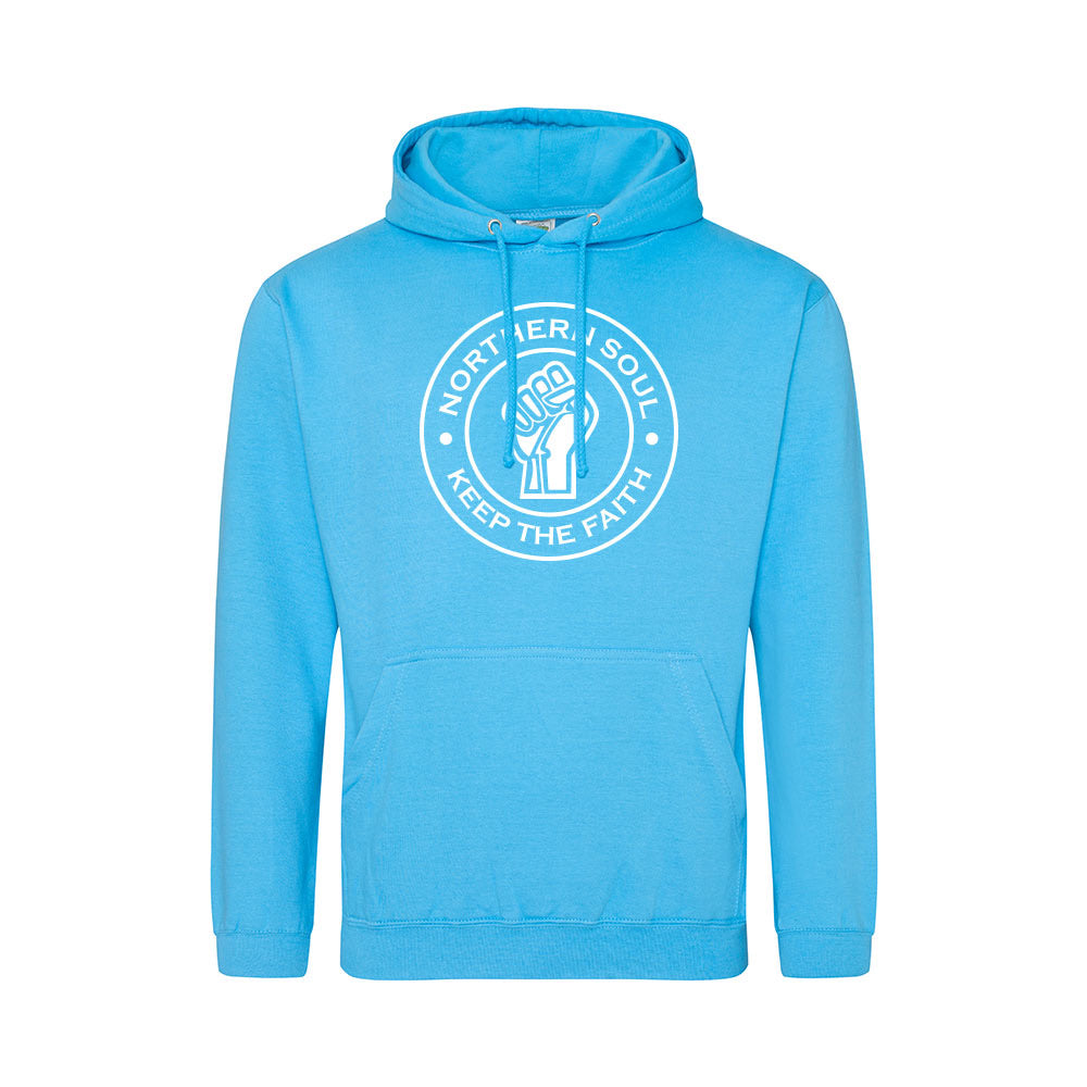 Junior Funky Fist Large Front Print Hoodie - JH001j
