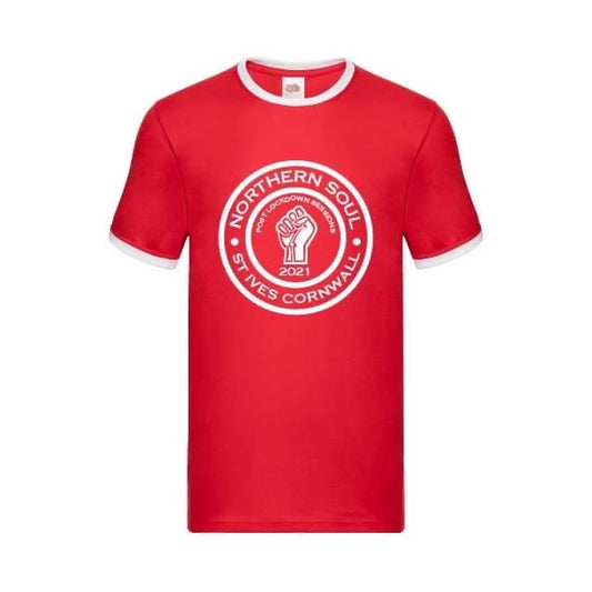 Post Lockdown Sessions St Ives 2021 Large Front Print Ringer Tee